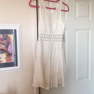 Ivory lace free people dress